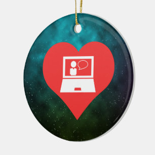 I Liebe-on-line-Klassen Keramik Ornament