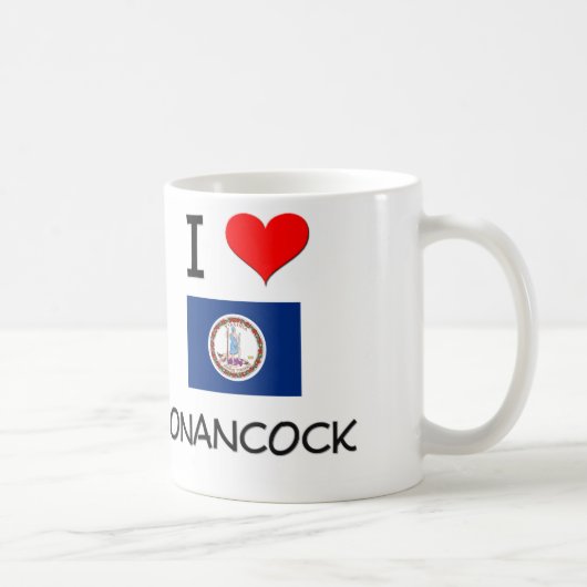 I Liebe Onancock Virginia Kaffeetasse (Rechts)