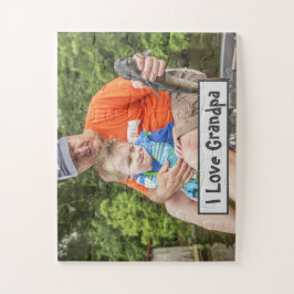 I Liebe Opa Foto Personalisieren Text Kids Geschen Puzzle