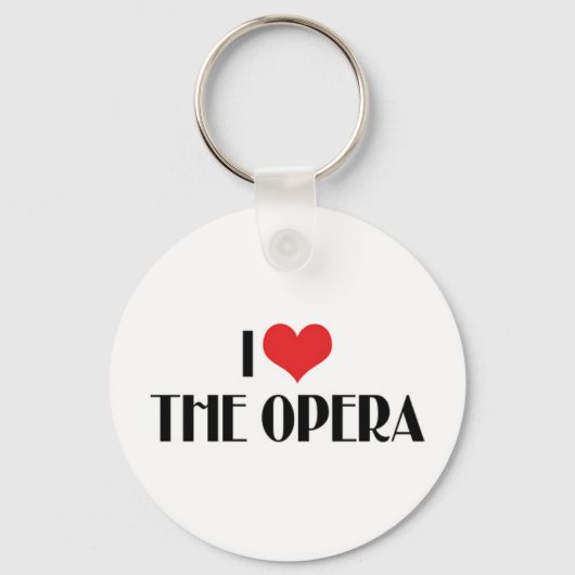 I Liebe Opera Schlüsselanhänger (Vorderseite)