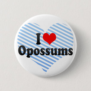 I Liebe-Opossums Button
