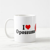 I Liebe-Opossums Kaffeetasse (Links)