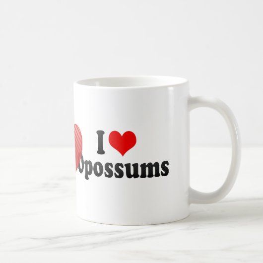 I Liebe-Opossums Kaffeetasse (Rechts)