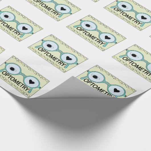 I Liebe-Optometrie Geschenkpapier (Ecke)