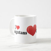 I Liebe-Orang-Utans Kaffeetasse (Vorderseite Links)
