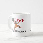 I Liebe-Orang-Utans Kaffeetasse (Vorderseite Links)
