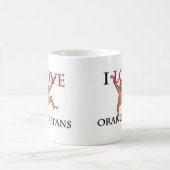 I Liebe-Orang-Utans Kaffeetasse (Mittel)