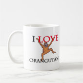 I Liebe-Orang-Utans Kaffeetasse (Links)
