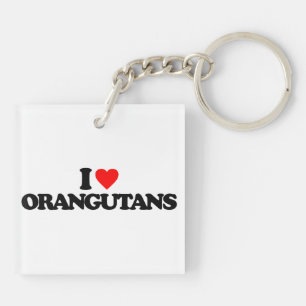 I LIEBE-ORANG-UTANS SCHLÜSSELANHÄNGER