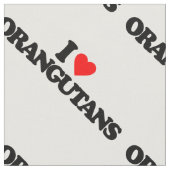 I LIEBE-ORANG-UTANS STOFF (Nahaufnahme)