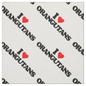 I LIEBE-ORANG-UTANS STOFF (Muster)