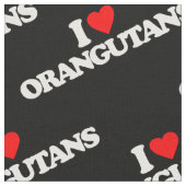 I LIEBE-ORANG-UTANS STOFF (Nahaufnahme)
