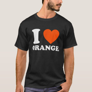 I Liebe Orange I Herz Orangenplätschern sonnig für T-Shirt