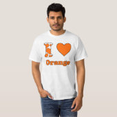I Liebe Orange T-Shirt (Vorne ganz)