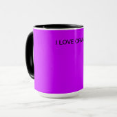 I LIEBE-ORANGE TASSE (Vorderseite Links)