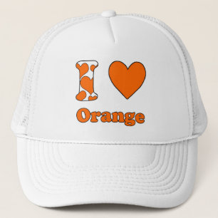 I Liebe Orange Truckerkappe