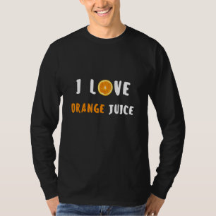 I Liebe Orangensaftdesign T-Shirt
