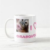 I Liebe Orangutans Kaffeetasse (Links)