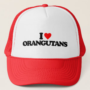 I LIEBE ORANGUTANS TRUCKERKAPPE