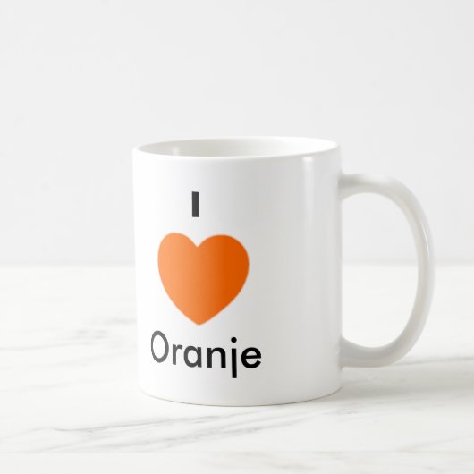 I Liebe Oranje Kaffeetasse (Rechts)