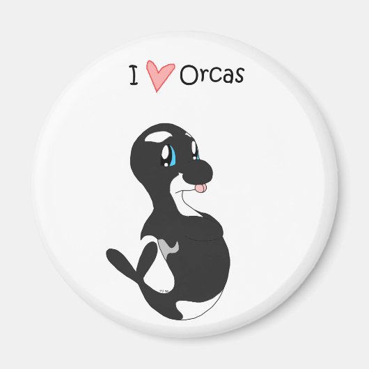 I Liebe Orcas Magnet (Vorne)
