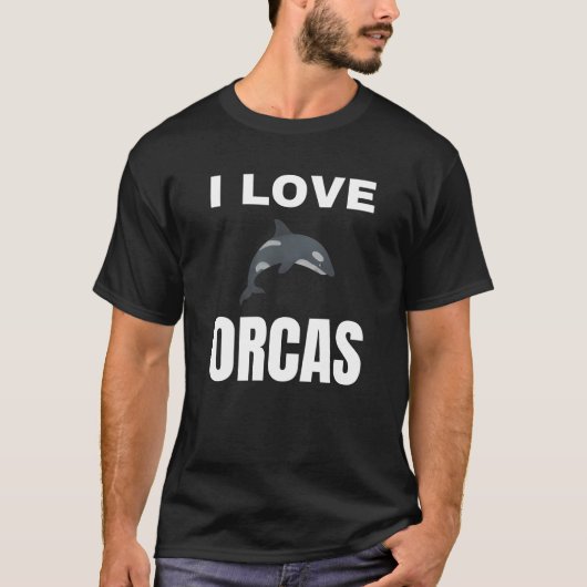 I Liebe Orcas T-Shirt (Vorderseite)