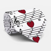 I Liebe Orchestra Music Krawatte (Gerollt)