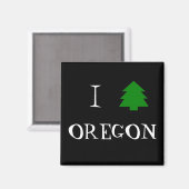 I Liebe Oregon Magnet (Vorderseite/Rückseite)