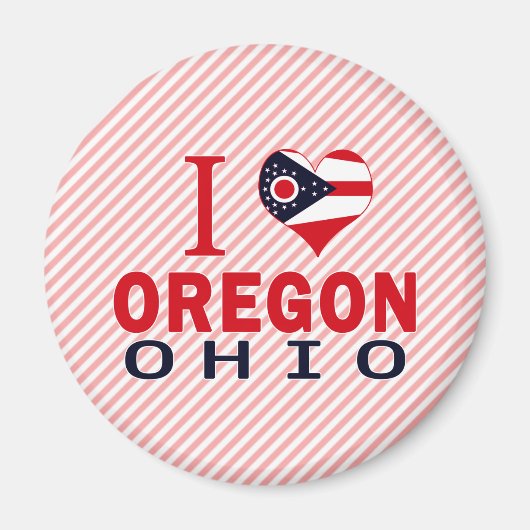 I Liebe Oregon, Ohio Magnet (Vorne)