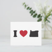 I Liebe Oregon Postkarte (Stehend Vorderseite)