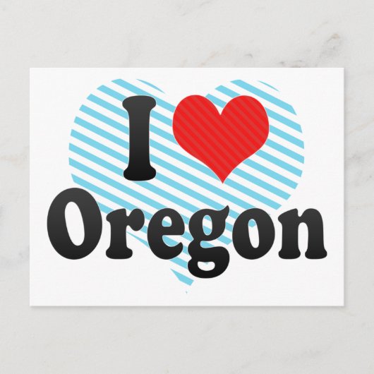 I Liebe Oregon Postkarte (Vorderseite)