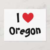 I Liebe Oregon Postkarte (Vorderseite)