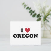 I Liebe Oregon Postkarte (Stehend Vorderseite)
