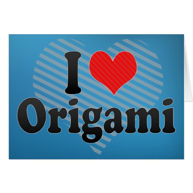 I Liebe Origami (Vorderseite (Horizontal))