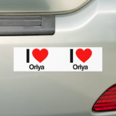 i Liebe oriya Autoaufkleber (Auf Auto)