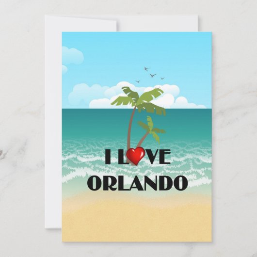 I Liebe Orlando, Florida Karte (Vorderseite)