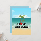 I Liebe Orlando, Florida Karte (Vorderseite/Rückseite Beispiel)