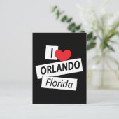 I Liebe Orlando Florida Postkarte (Stehend Vorderseite)