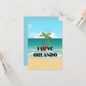 I Liebe Orlando, Florida TEMPLATE Karte (Vorderseite/Rückseite Beispiel)