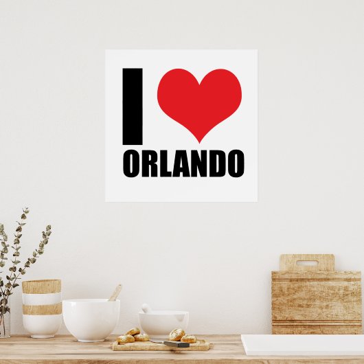 I Liebe Orlando Poster (Küche)