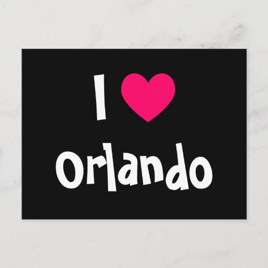 I Liebe Orlando Postkarte (Vorderseite)