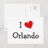 I Liebe Orlando Postkarte (Vorne/Hinten)
