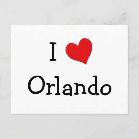 I Liebe Orlando Postkarte (Vorderseite)