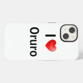 I Liebe Oruro iPhone Hülle (Rückseite (Horizontal))