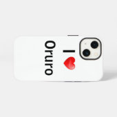 I Liebe Oruro iPhone Hülle (Rückseite (Horizontal))