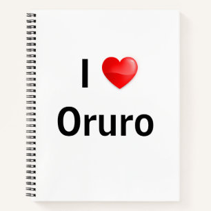 I Liebe Oruro Notizblock