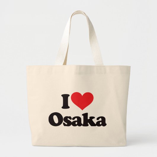 I Liebe Osaka Jumbo Stoffbeutel (Vorne)