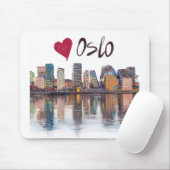 I Liebe Oslo Mousepad (Mit Mouse)