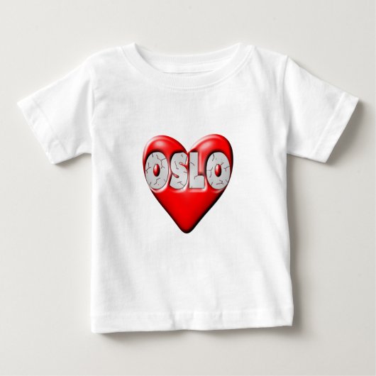 I Liebe Oslo Norwegen Baby T-shirt (Vorderseite)