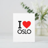 I Liebe Oslo Postkarte (Stehend Vorderseite)